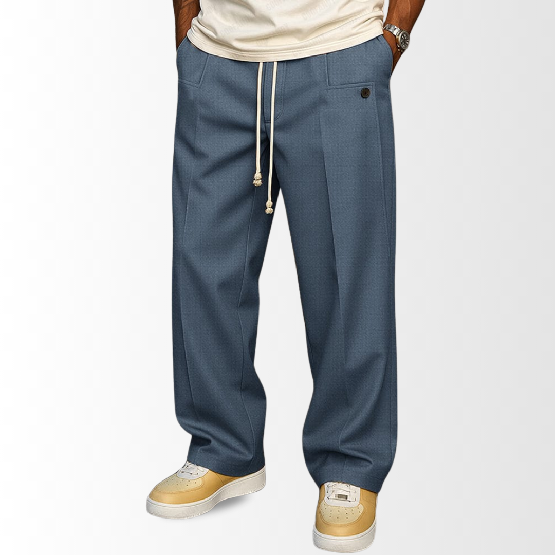 HAVEN™ – Baumwollhose mit weitem Bein und Kordelzug