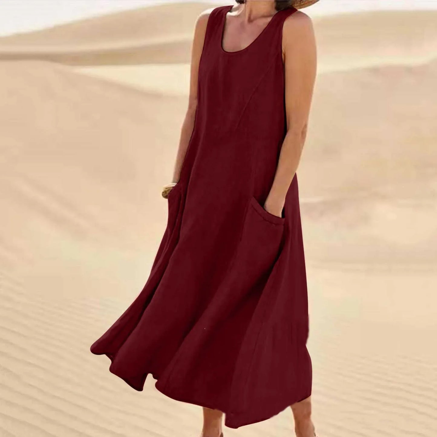 SERENA | Lange Kleid mit Taschen