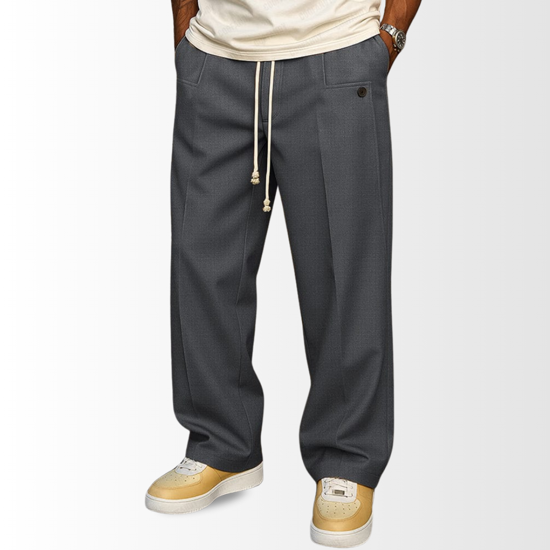 HAVEN™ – Baumwollhose mit weitem Bein und Kordelzug