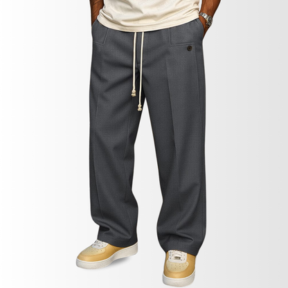 HAVEN™ – Baumwollhose mit weitem Bein und Kordelzug