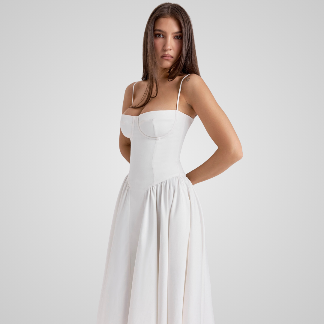 CELINA - Korsett Midi Kleid
