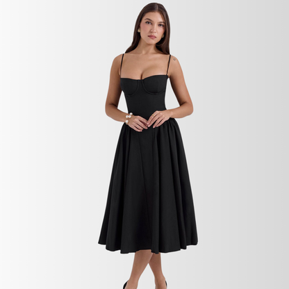 CELINA - Korsett Midi Kleid