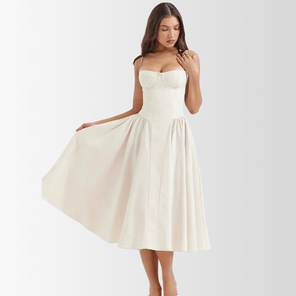CELINA - Korsett Midi Kleid