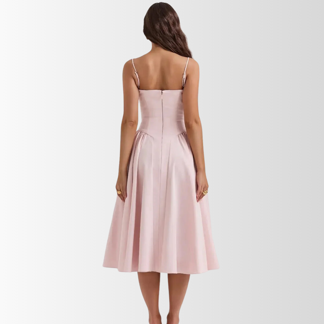 CELINA - Korsett Midi Kleid