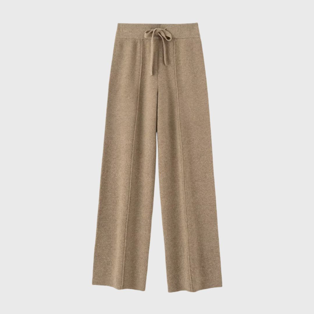 ELARA™ - Gerade geschnittene Hose aus Merinowollstrick