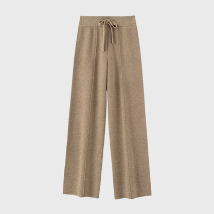 ELARA™ - Gerade geschnittene Hose aus Merinowollstrick