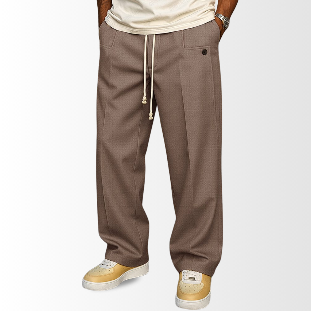 HAVEN™ – Baumwollhose mit weitem Bein und Kordelzug