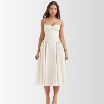 CELINA - Korsett Midi Kleid