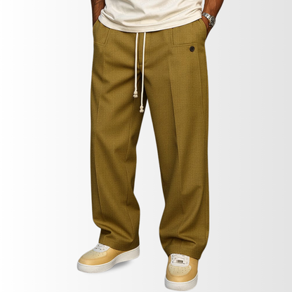 HAVEN™ – Baumwollhose mit weitem Bein und Kordelzug