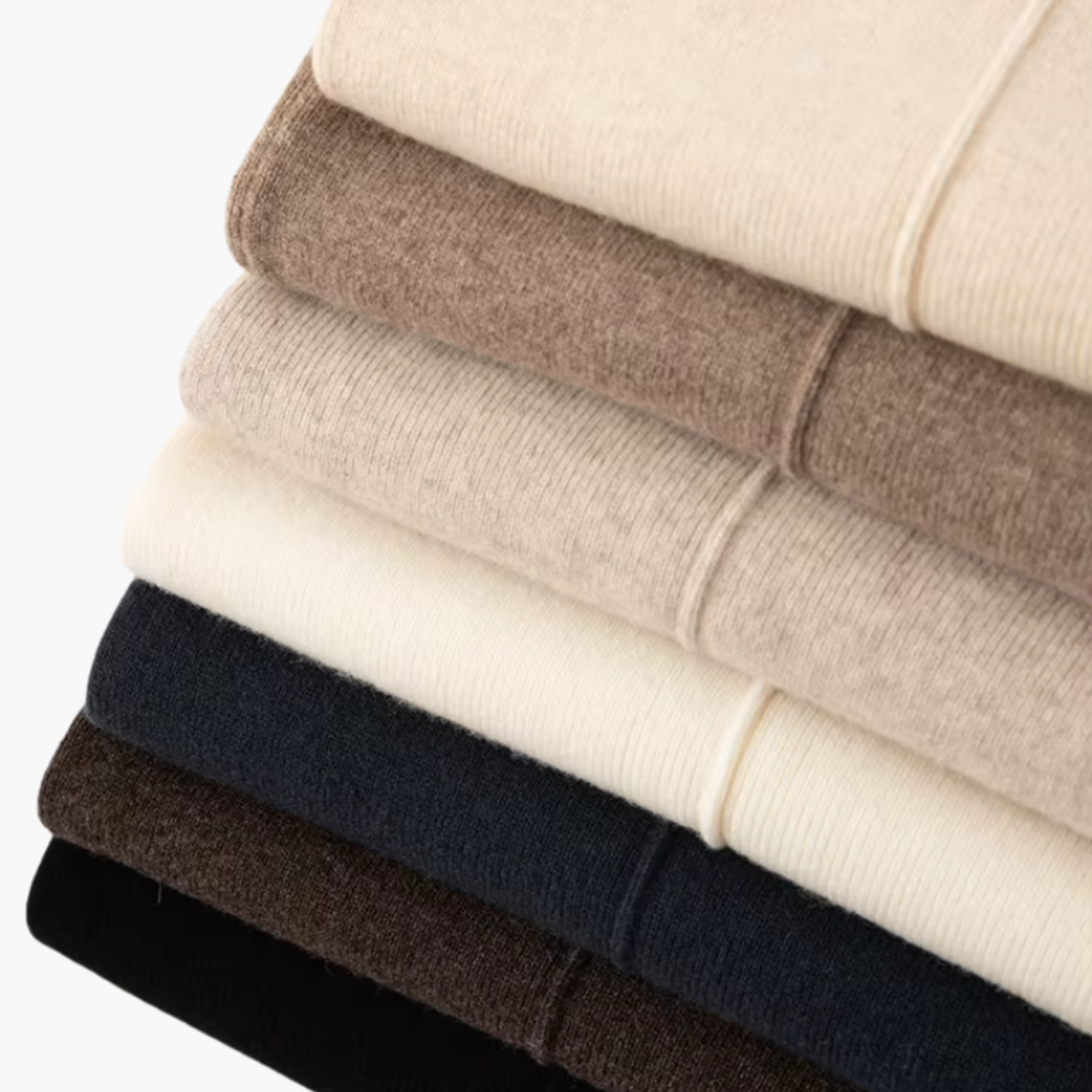 ELARA™ - Gerade geschnittene Hose aus Merinowollstrick