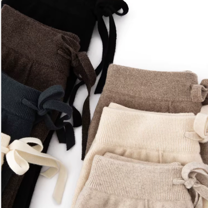 ELARA™ - Gerade geschnittene Hose aus Merinowollstrick