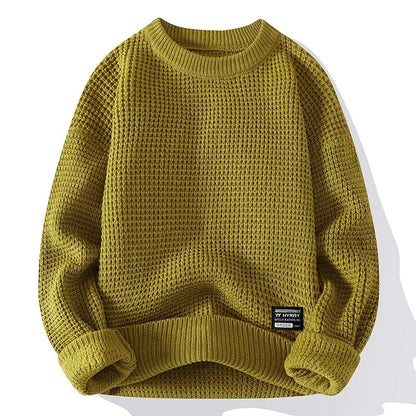 MATILDA - Waffelstrick Rundhals Pullover