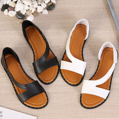 MARY - Flache Sandalen mit offener Spitze