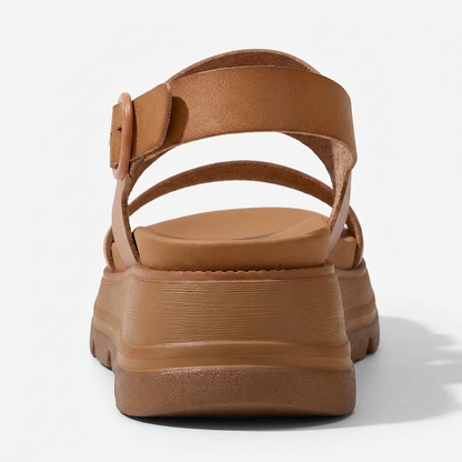 LANA - Gepolsterte Plattform Wedge Sandalen