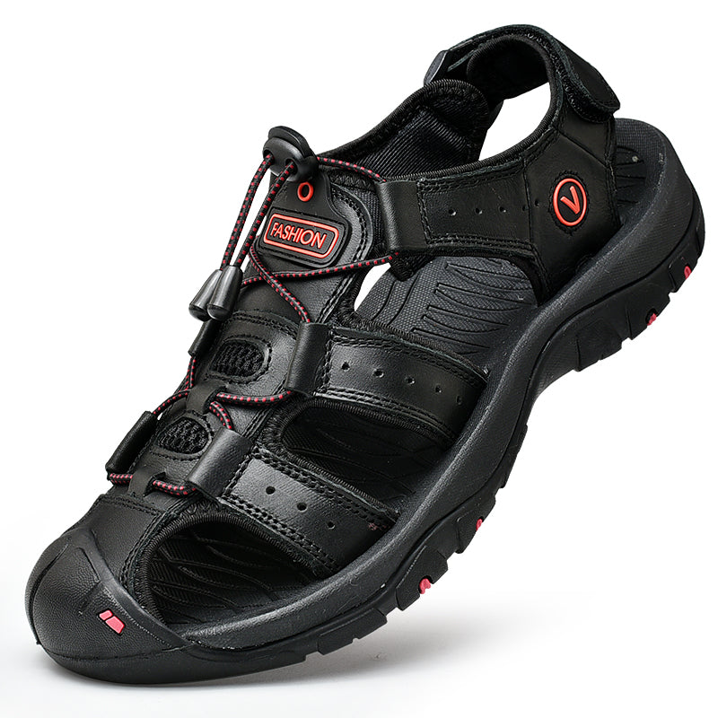 STEPPERS - Bequeme Outdoor-Ledersandalen