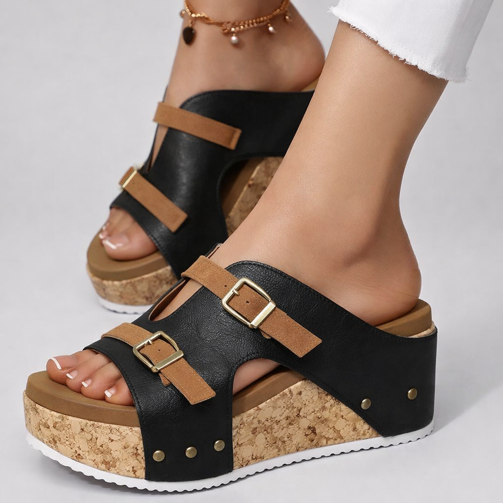 SOLARA - Plattform Sandalen