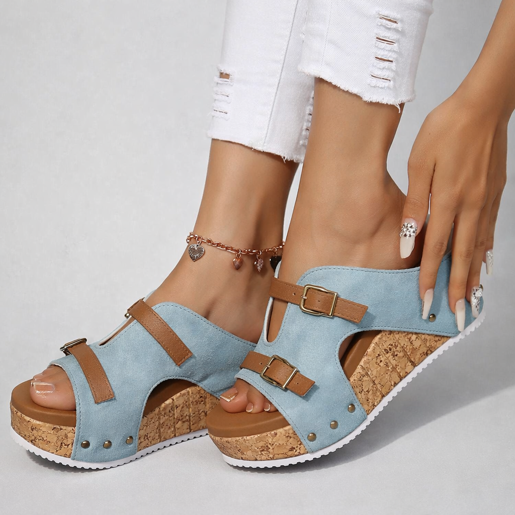 SOLARA - Plattform Sandalen