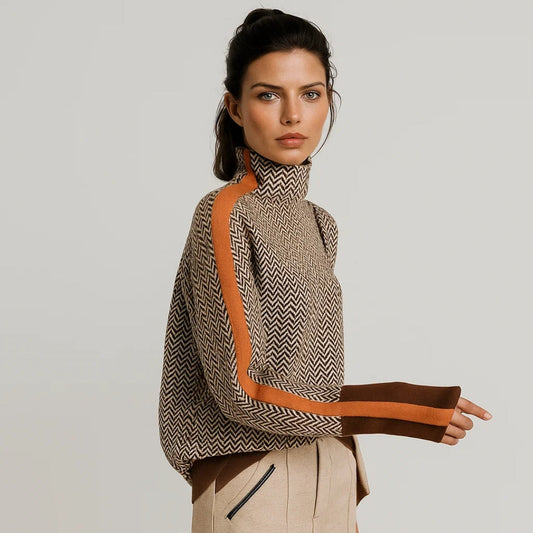 MARTHA | Pullover mit hohem Kragen