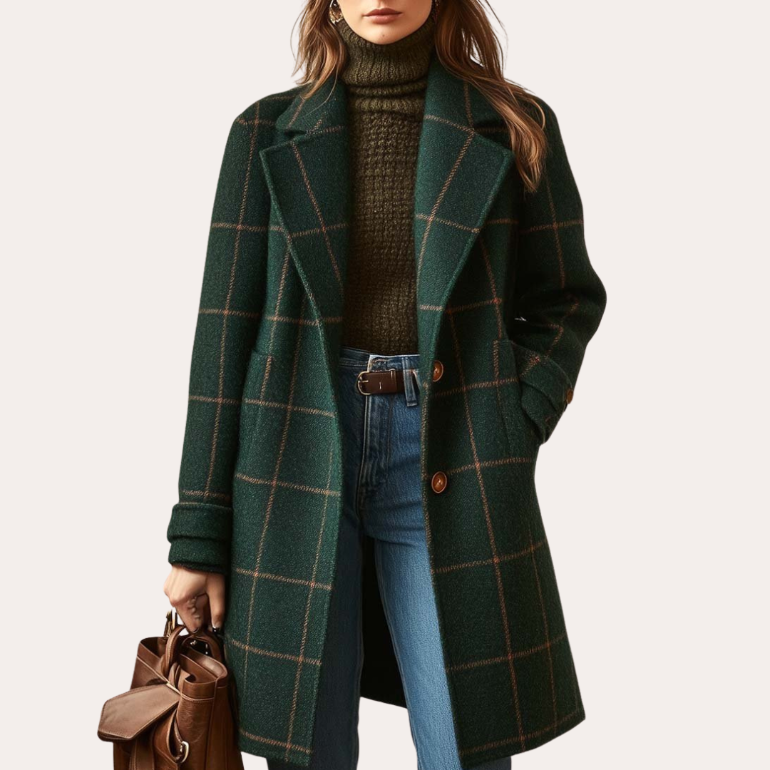 MARCELINE™ - Karierter mantel