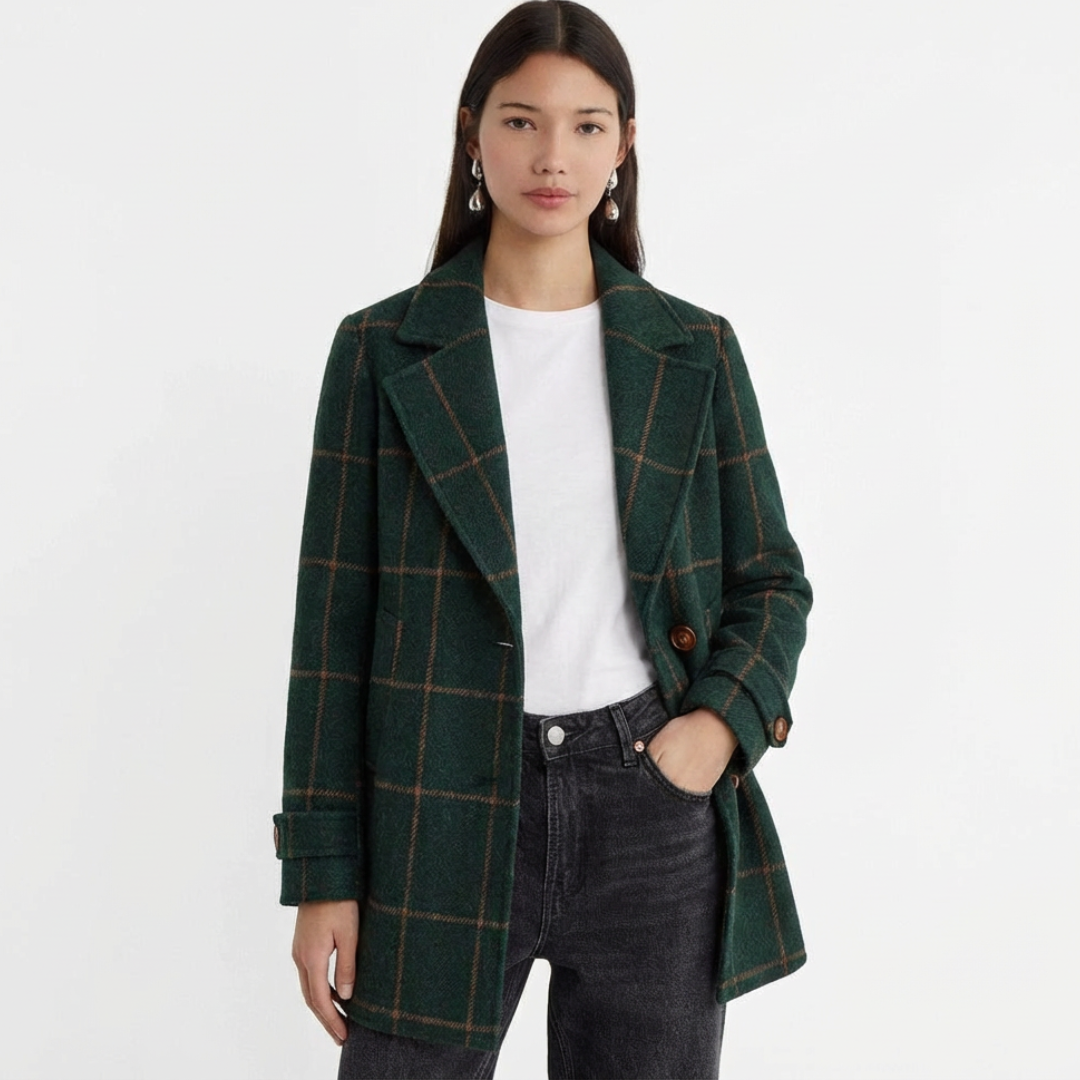 MARCELINE™ - Karierter mantel