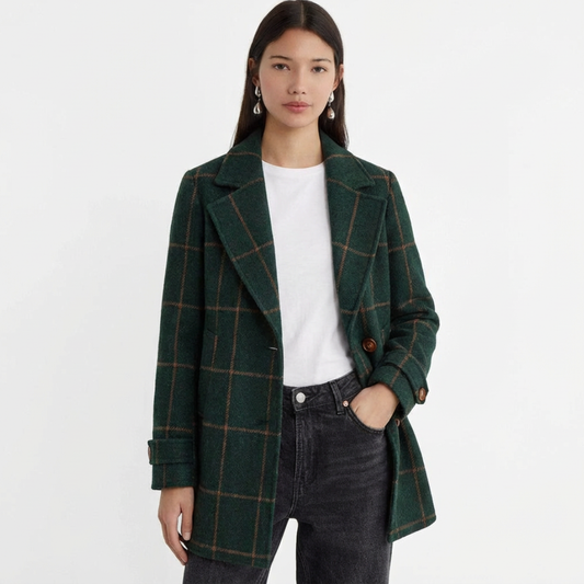 MARCELINE™ - Karierter mantel