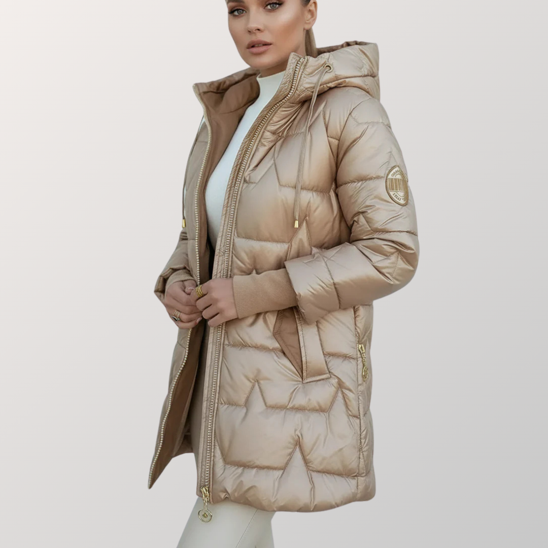 MINA - Lange Steppjacke