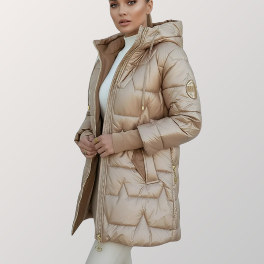 MINA - Lange Steppjacke