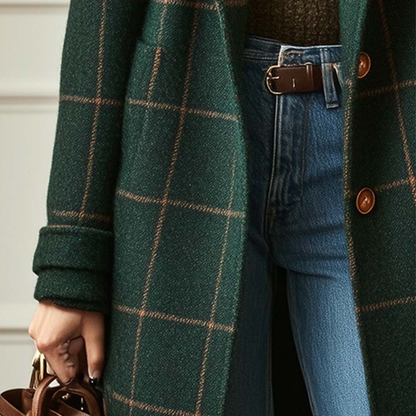 MARCELINE™ - Karierter mantel