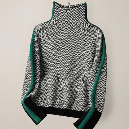 MARTHA | Pullover mit hohem Kragen