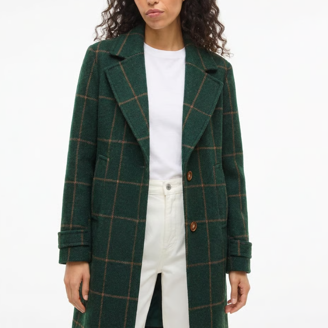 MARCELINE™ - Karierter mantel