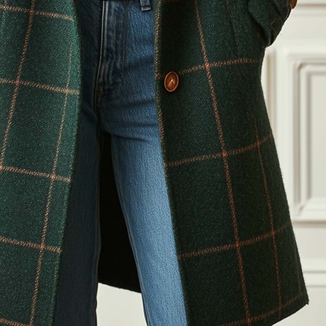 MARCELINE™ - Karierter mantel