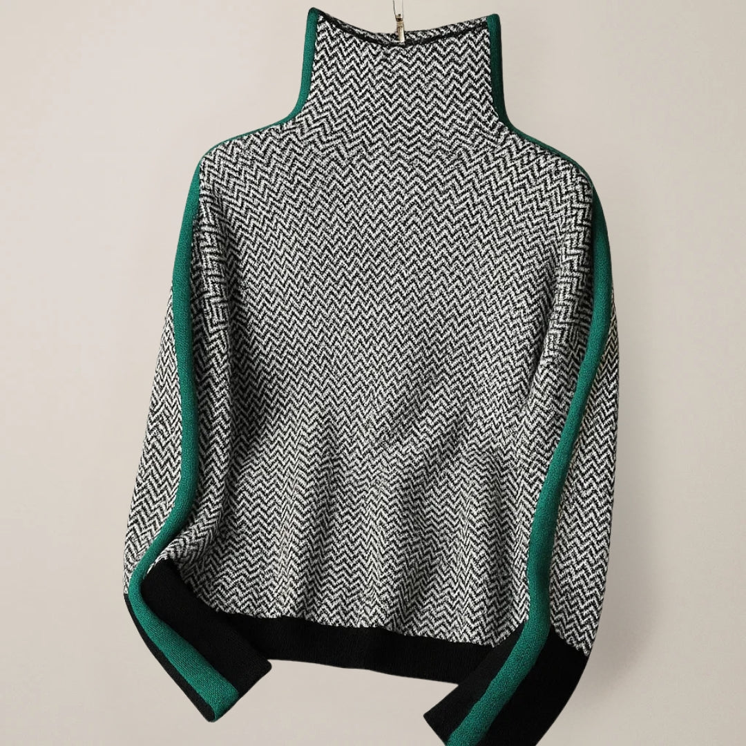 MARTHA | Pullover mit hohem Kragen