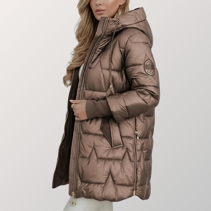 MINA - Lange Steppjacke