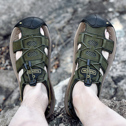 STEPPERS - Bequeme Outdoor-Ledersandalen