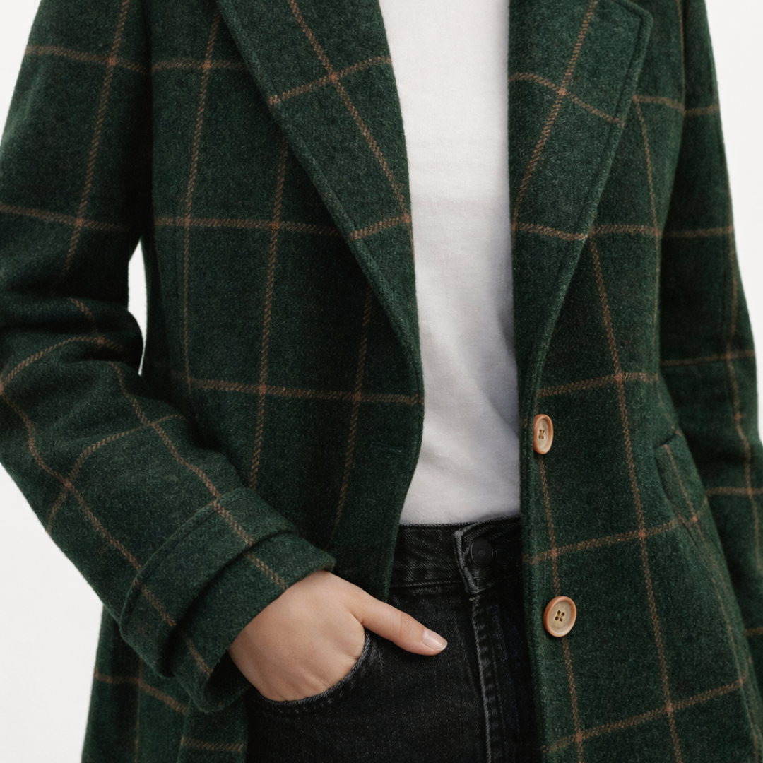 MARCELINE™ - Karierter mantel