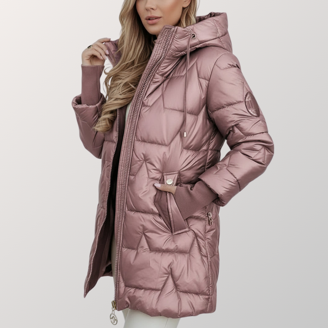 MINA - Lange Steppjacke