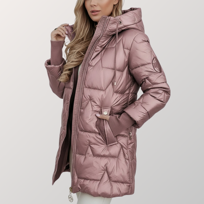 MINA - Lange Steppjacke