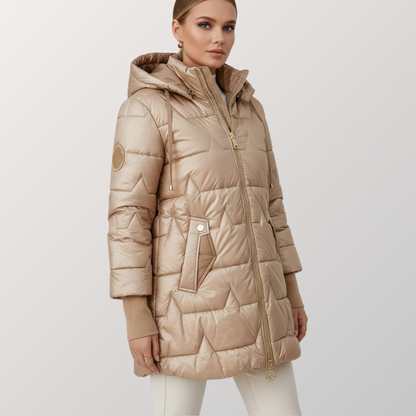 MINA - Lange Steppjacke