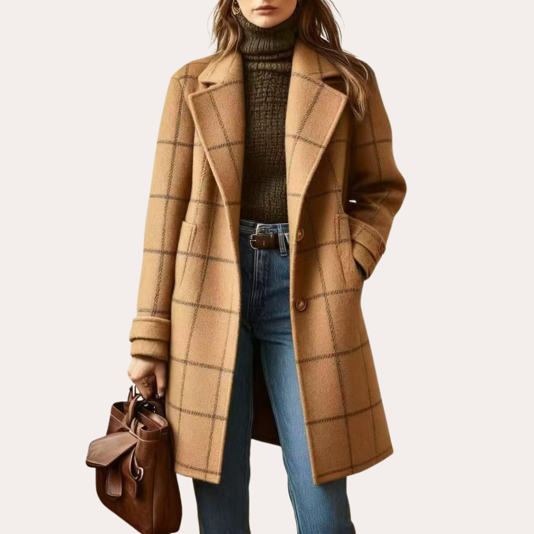 MARCELINE™ - Karierter mantel