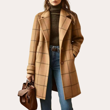 MARCELINE™ - Karierter mantel