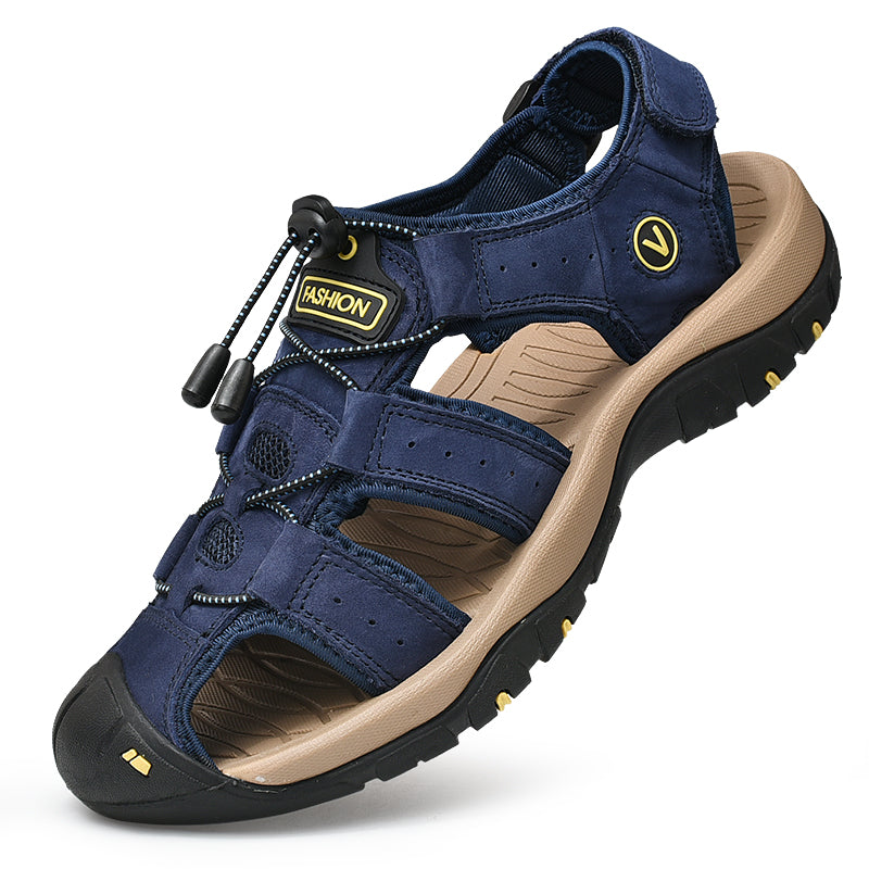 STEPPERS - Bequeme Outdoor-Ledersandalen