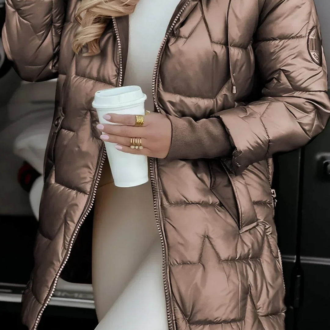 MINA - Lange Steppjacke