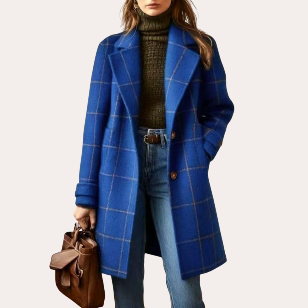 MARCELINE™ - Karierter mantel