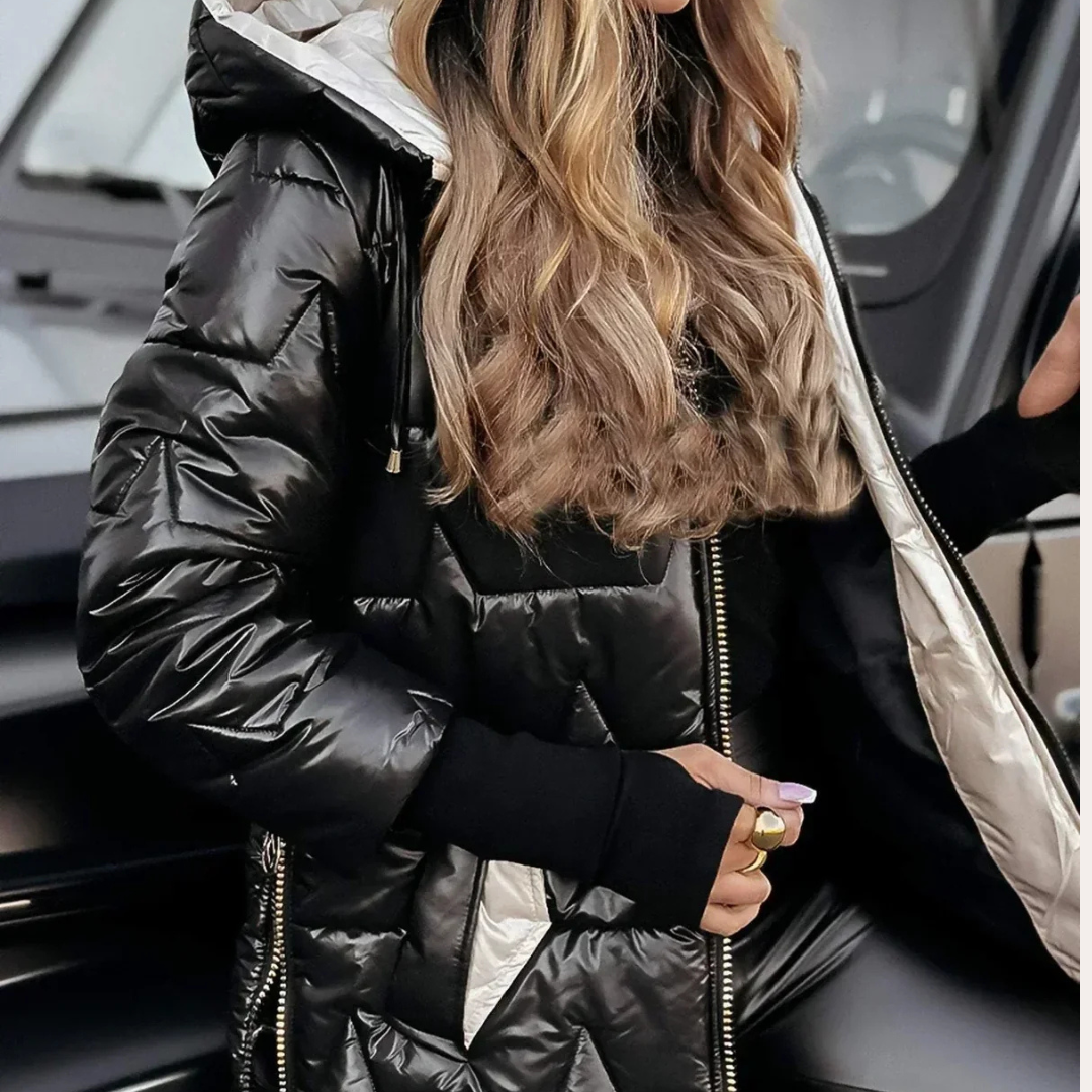 MINA - Lange Steppjacke