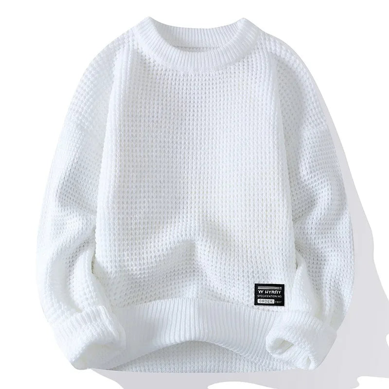 MATILDA - Waffelstrick Rundhals Pullover