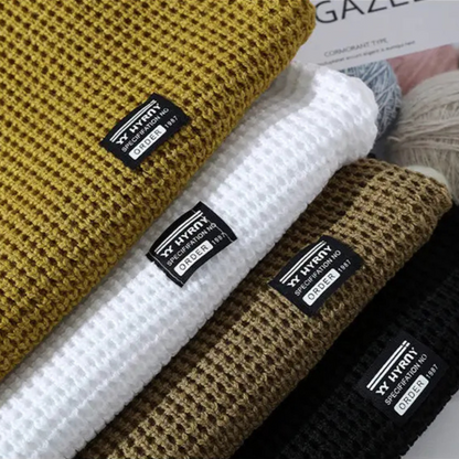 MATILDA - Waffelstrick Rundhals Pullover