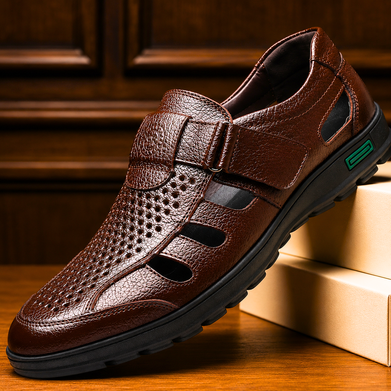 MICHA - Leder Sandalen