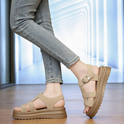 HILDE - Römersandalen mit Plateau für Damen