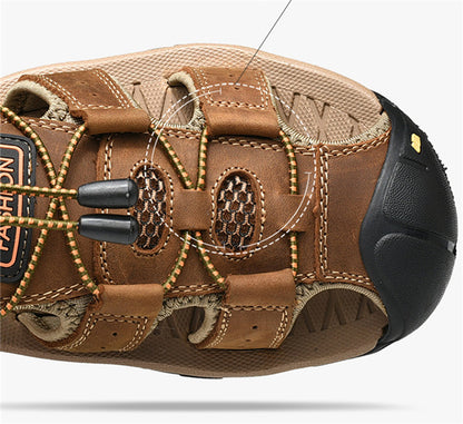 STEPPERS - Bequeme Outdoor-Ledersandalen