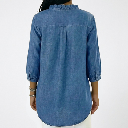 CHRISTA – Elegante Bluse mit Rüschen-Details